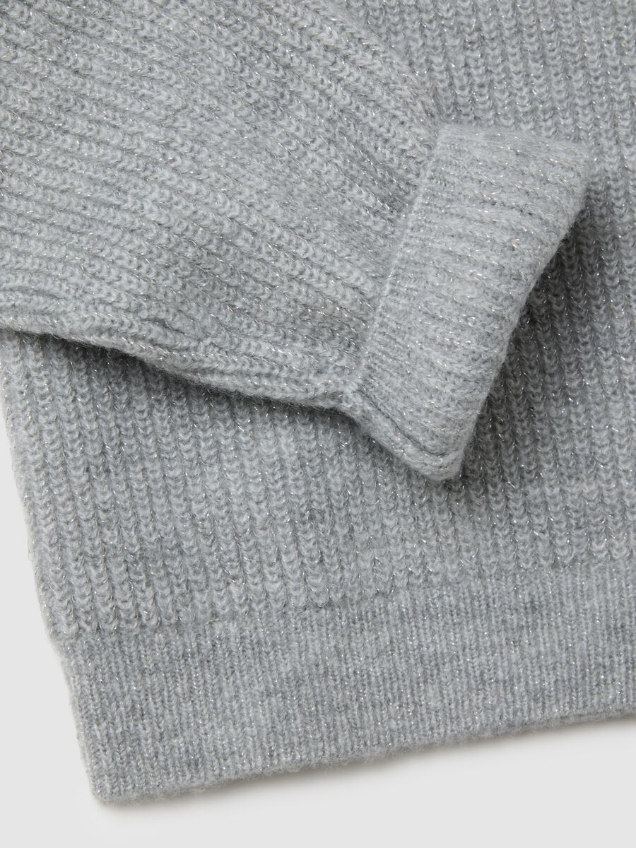 Grey crew neck sweater regular fit_5