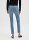 High-waisted blue skinny jeans in stretch cotton_2