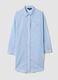 Blue striped pure cotton kaftan_0