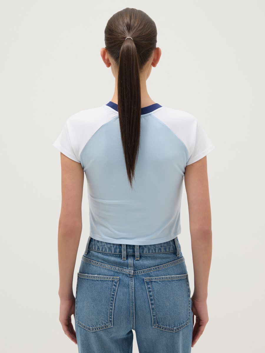 Multicoloured regular fit cotton blend t-shirt with Lilo & Stitch print_2