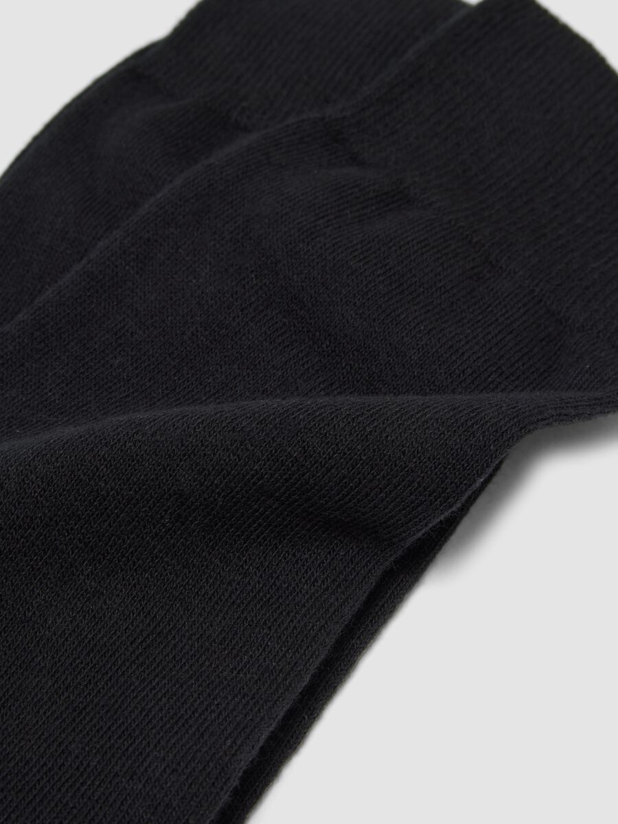 2-pack men's black ankle socks in cotton and cashmere blend_2