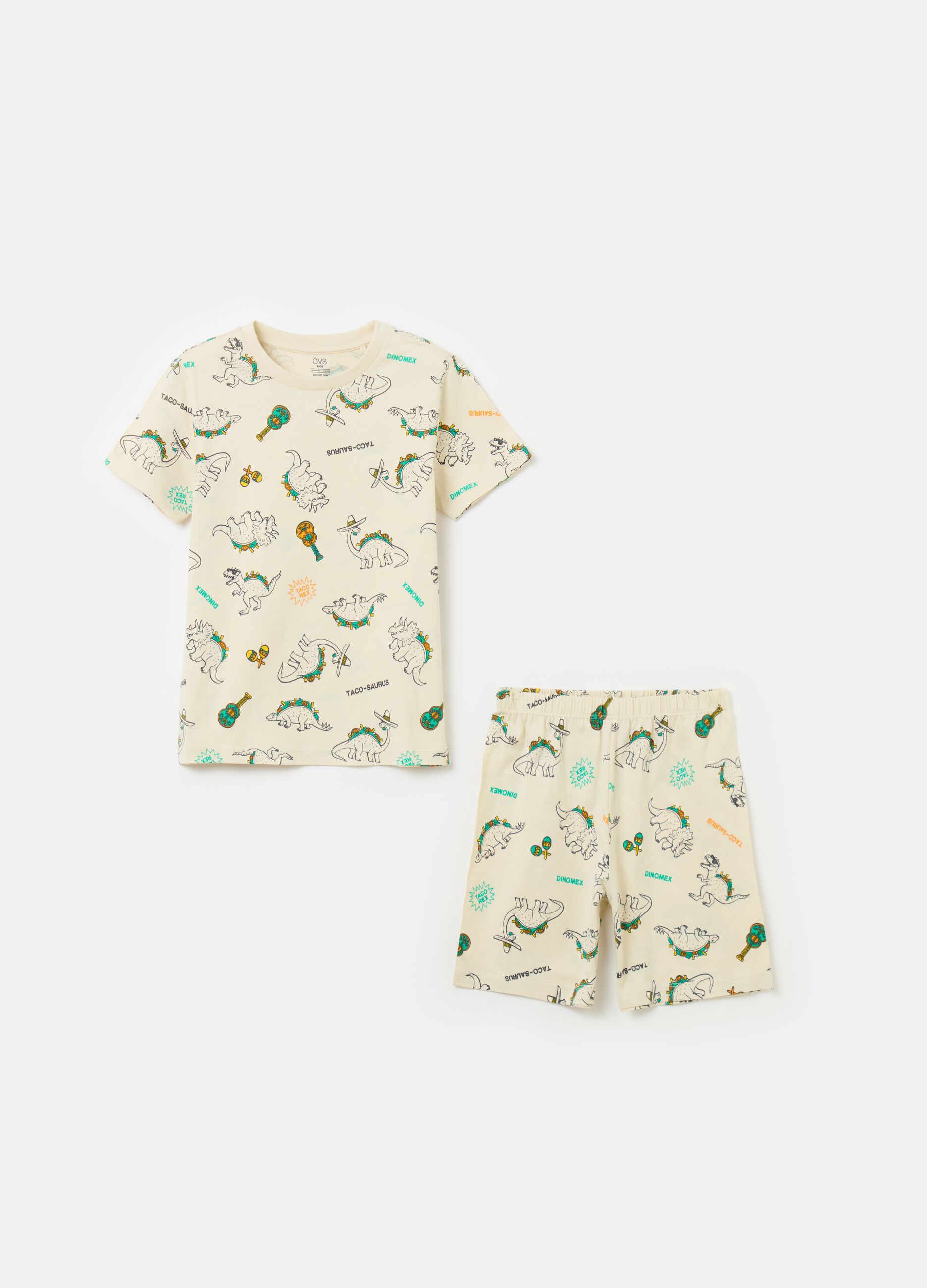 Organic cotton pyjamas with print