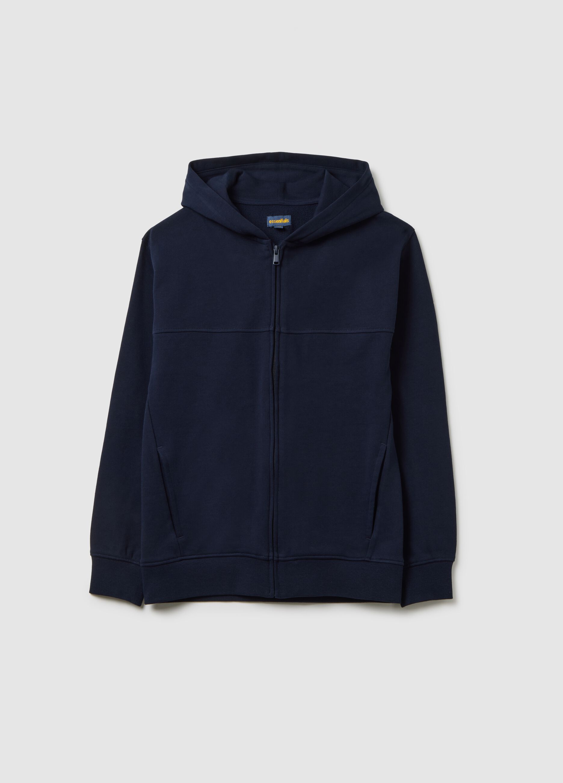 Boys' blue pure cotton regular fit sweatshirt