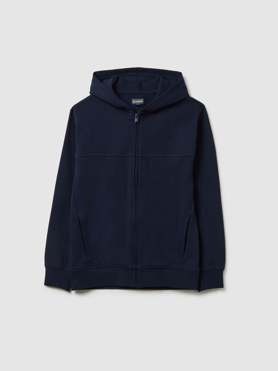 Boys' blue pure cotton regular fit sweatshirt_0