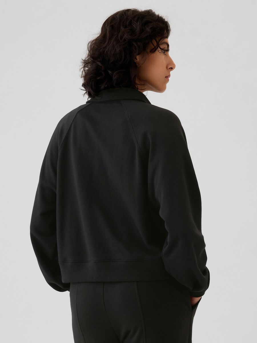 Half-zip sweatshirt with logo emboidery_2