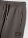 Grey pure cotton oversized joggers for boys_4