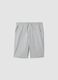 Boys&rsquo; grey cotton-blend comfort-fit shorts_3