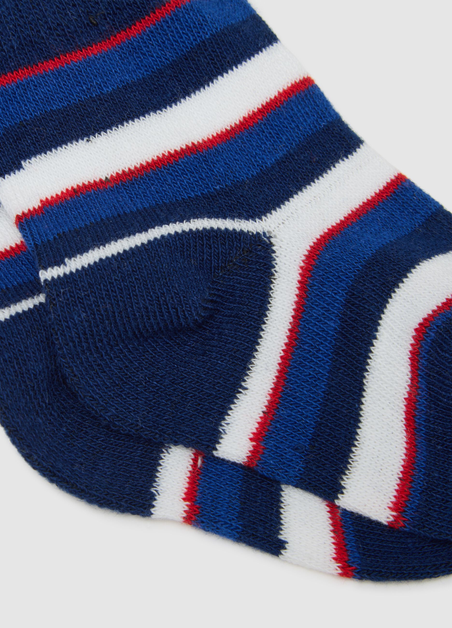 Set of three-pack baby socks in multicoloured cotton blend