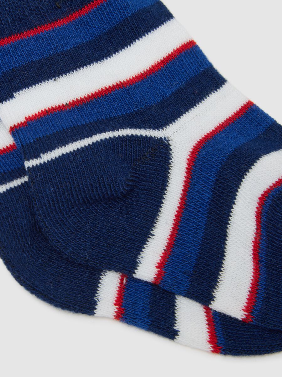 Set of three-pack baby socks in multicoloured cotton blend_1
