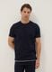 Navy mercerised pure cotton pyjamas_1