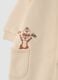 Sand romper in pure organic cotton with buttons and Chip & Dale embroidery_3