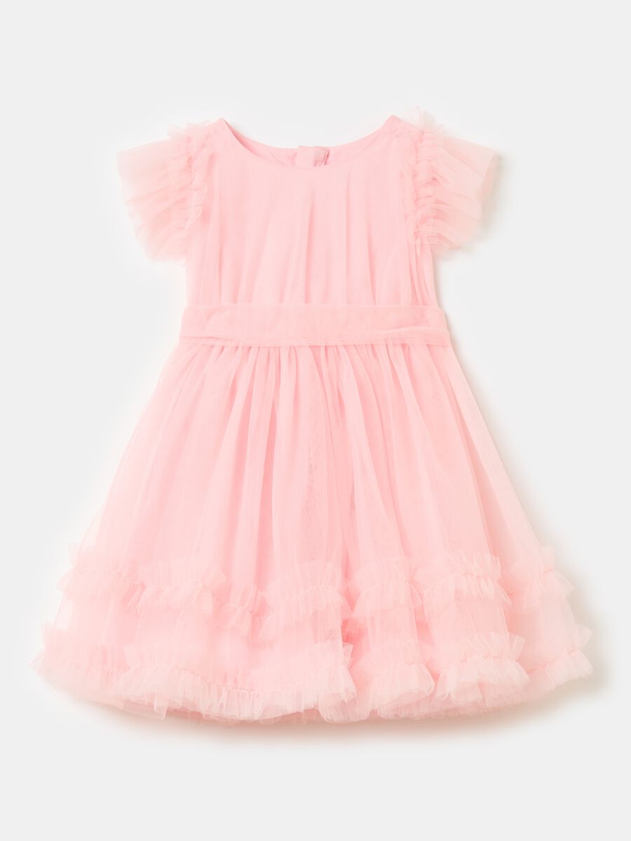 Tulle dress with frills_0