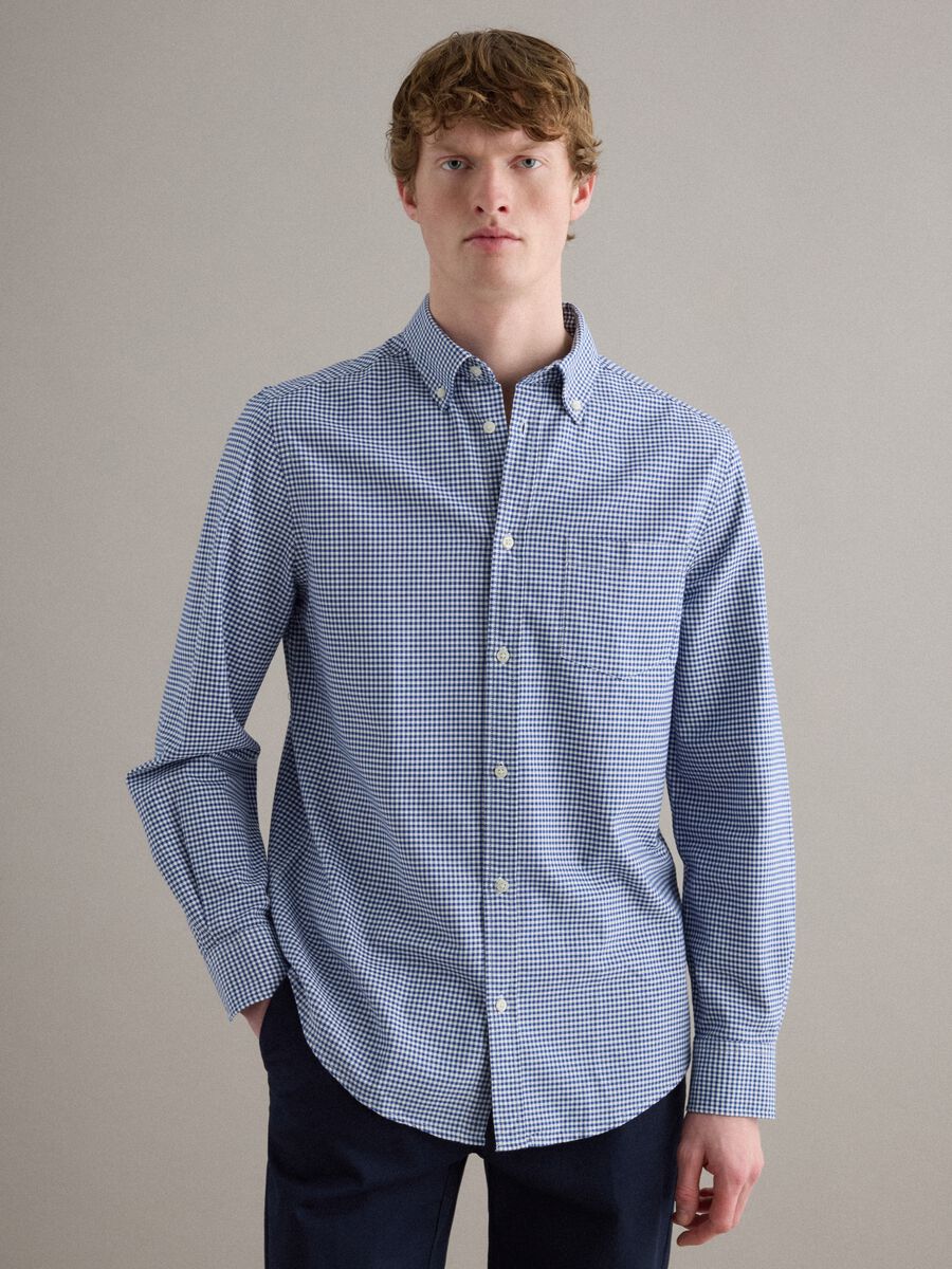 Multicoloured Check Pure Cotton Regular Fit Shirt_1
