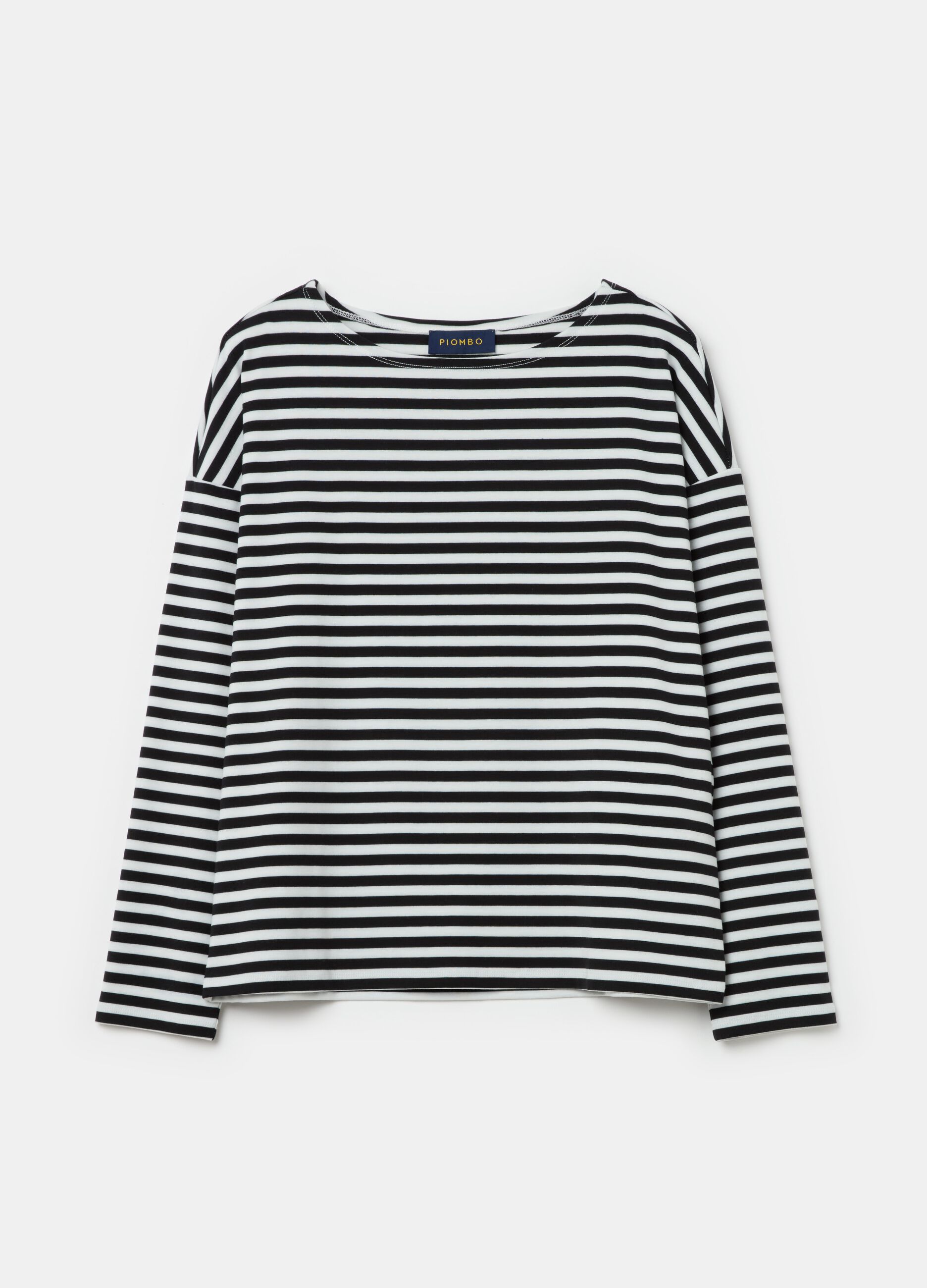 T shirt a righe con maniche lunghe PIOMBO da Donna OVS