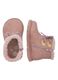 Chicco pink baby shoes with teddy-style trim_2