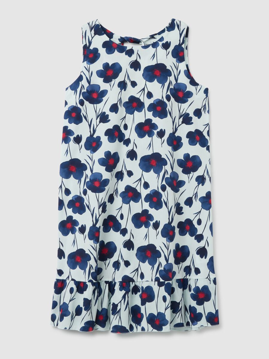 Abito lungo da donna in cotone multicolor regular fit_0