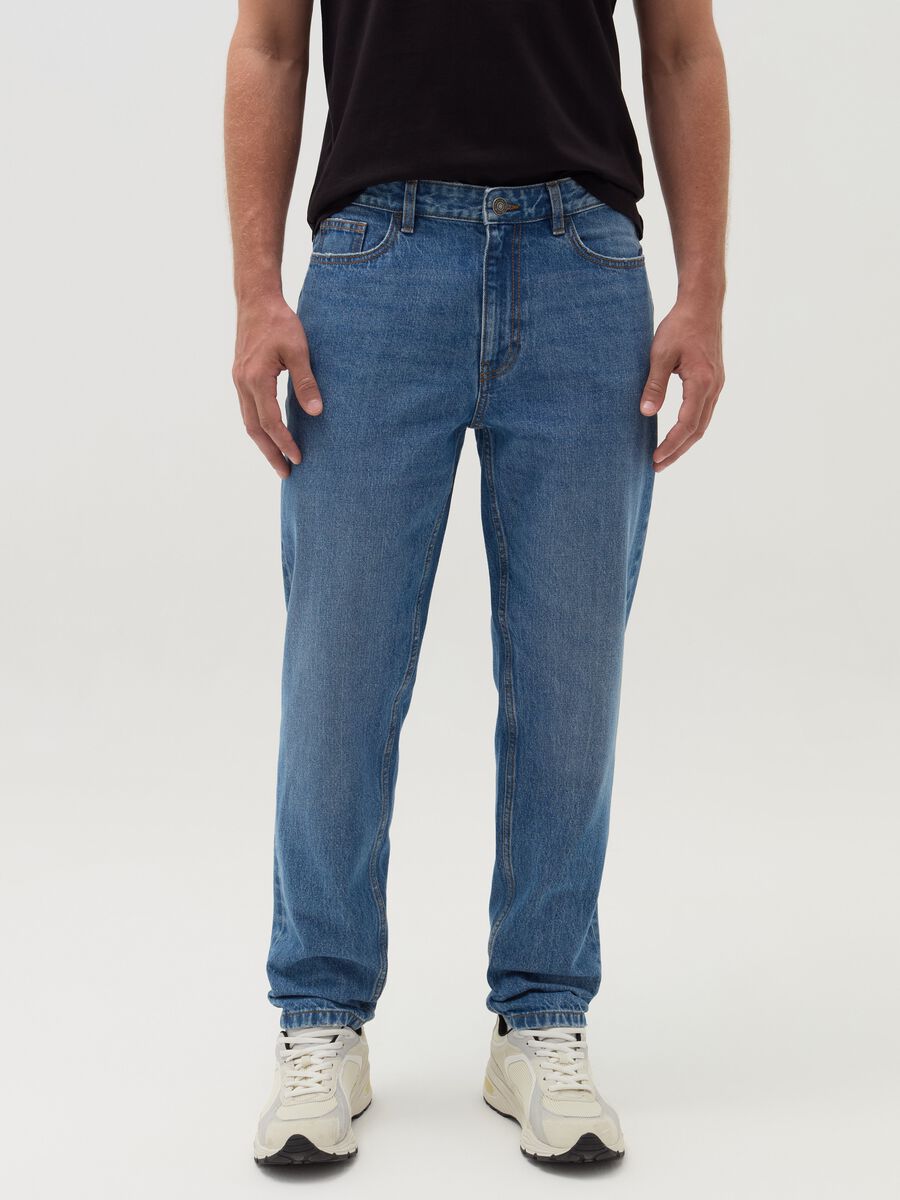 Jeans relaxed fit cinque tasche_1