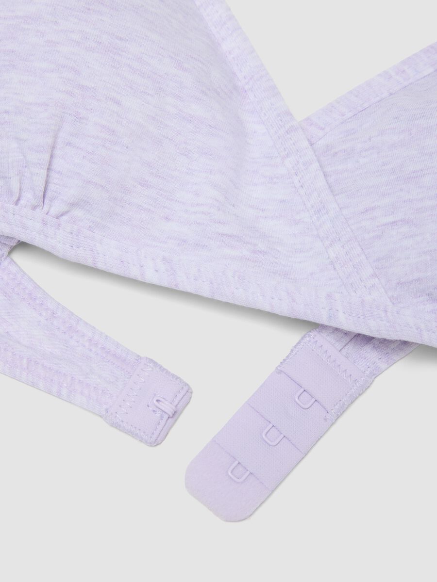 Girls&rsquo; purple stretch cotton triangle bra_2