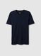 Regular Fit Blue Pure Cotton T-Shirt_4