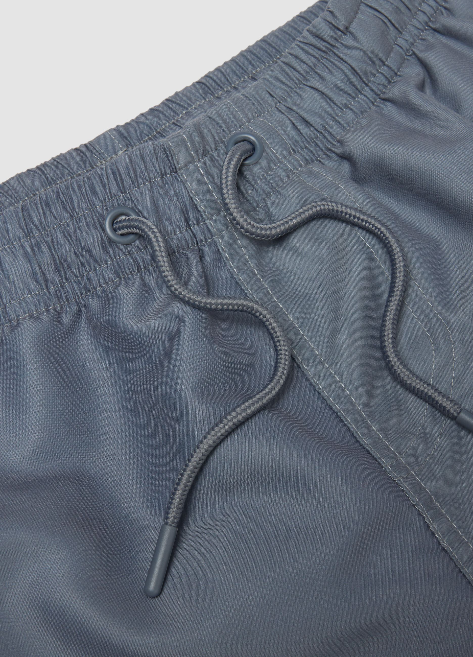 Kids' Grey Swim Shorts Regular Fit with One Piece Print