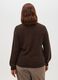 Brown crewneck jumper with lurex effect, over fit_2