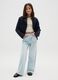 Girls' pure cotton blue jeans_0