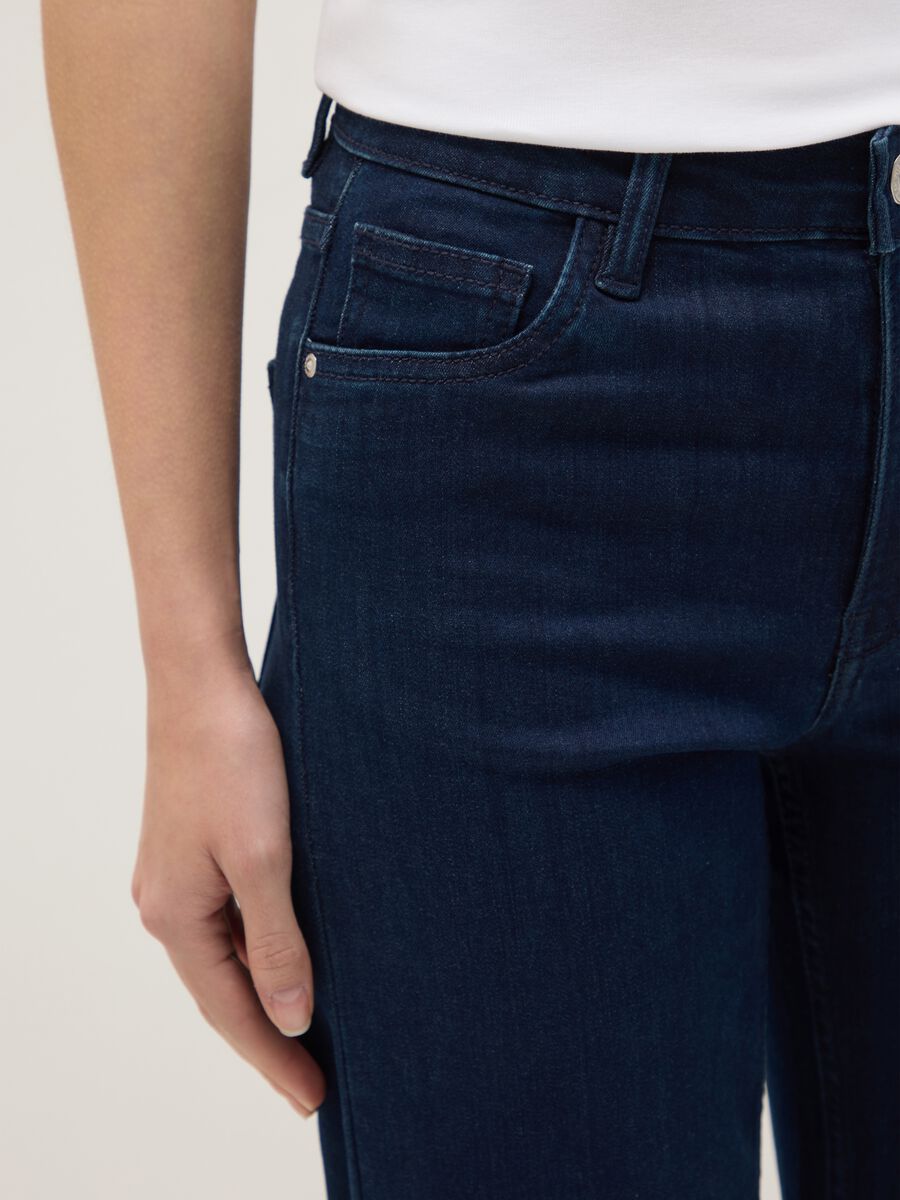 Blue Denim Bootcut Jeans_3