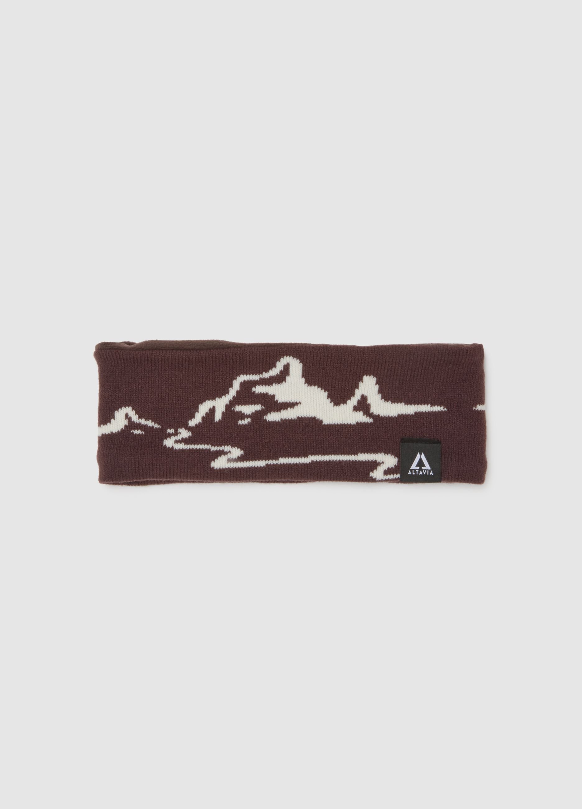 Jacquard band with contrasting graphic pattern ALTAVIA WITH DEBORAH COMPAGNONI