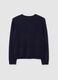 Blue Wool Blend Jumper Regular Fit_4