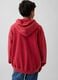 Kids' Red Cotton Blend Hoodie Regular Fit with Logo_2