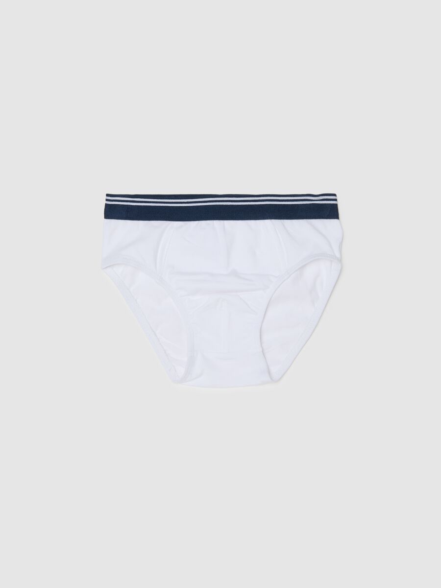Children's multicolour stretch cotton briefs regular fit_0