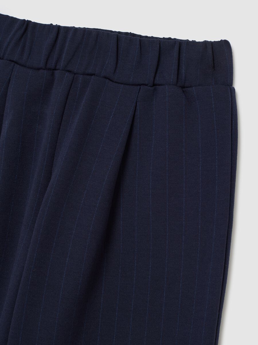 Girls' Blue Culotte Trousers Wide Leg_2