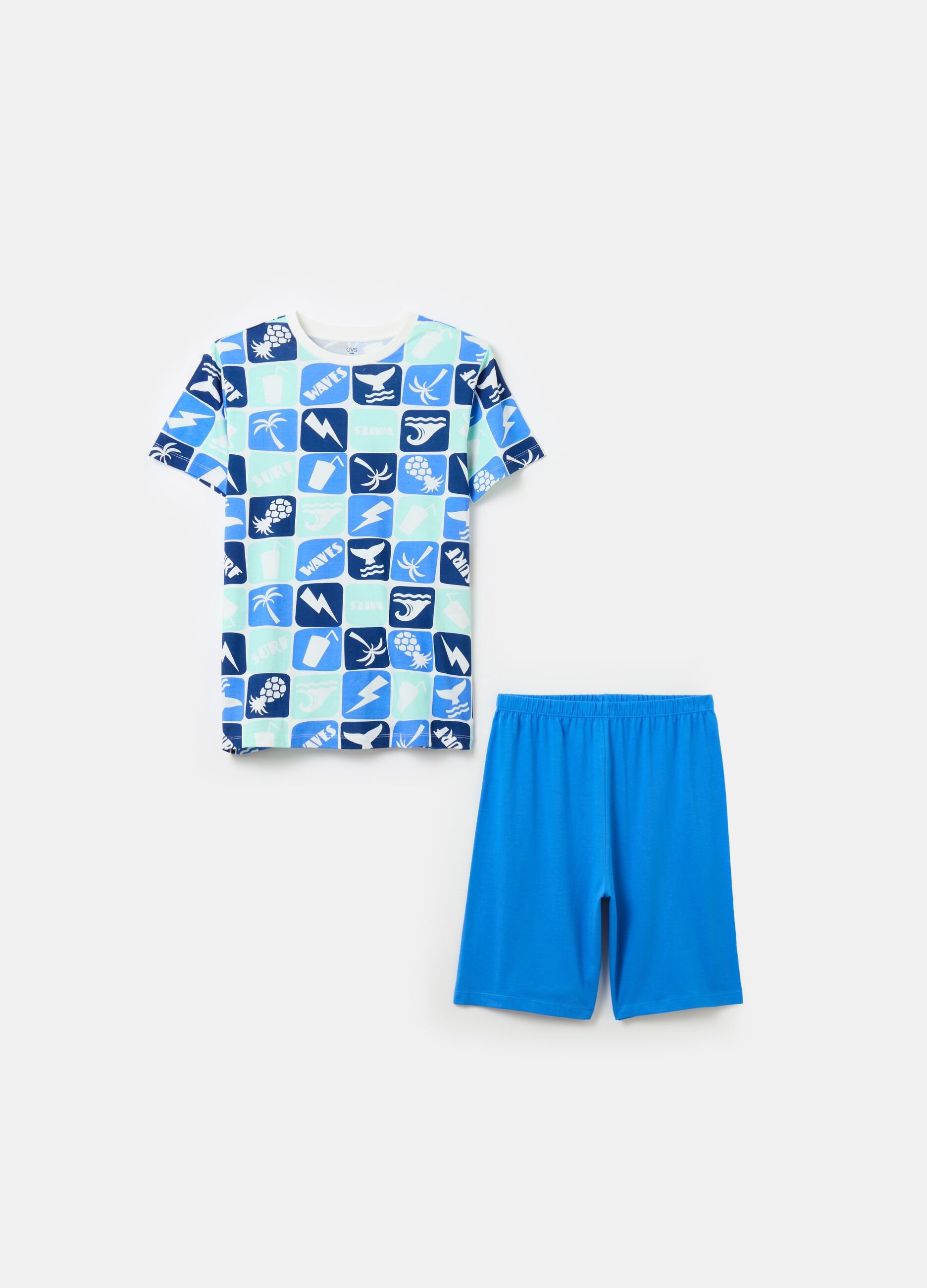Organic cotton pyjamas with print