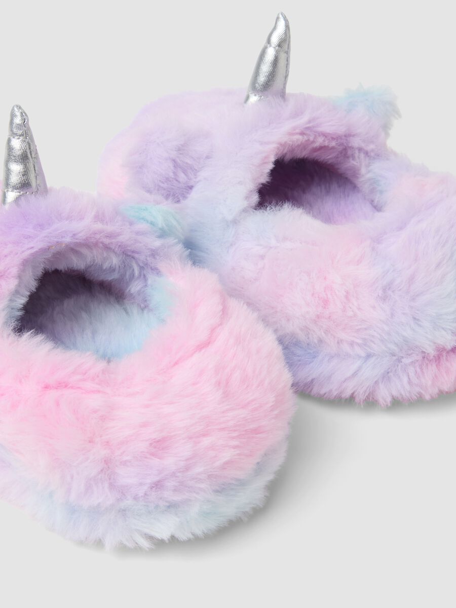 Multicolour unicorn slippers for girls_1