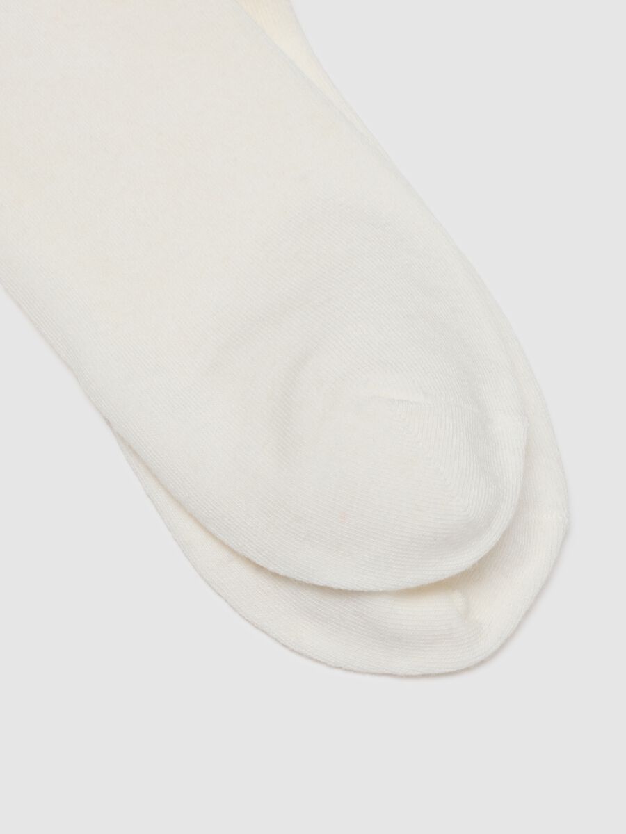 Short White Stretch Socks_1