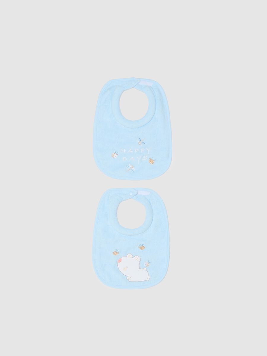 Two-pack bibs with extra absorbent padding_0