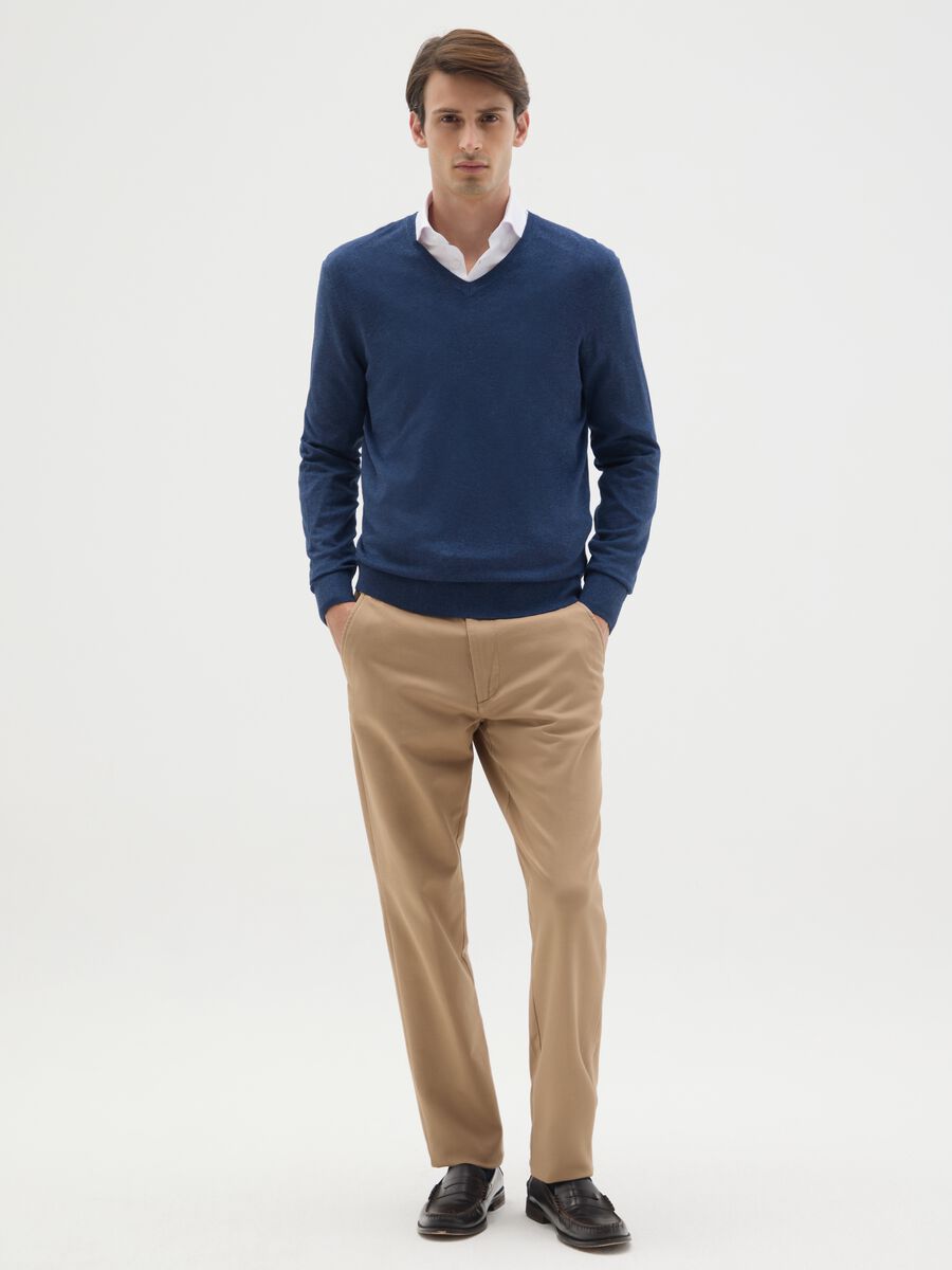 Regular Fit Blue Blend Jumper_1