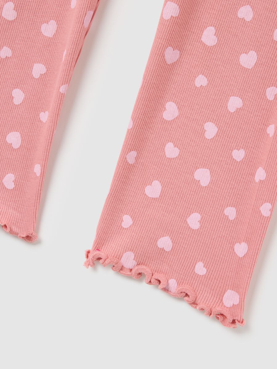 Pink cotton pyjama for girls_3