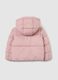 The Iconic Puffer pink hooded jacket for girls_2