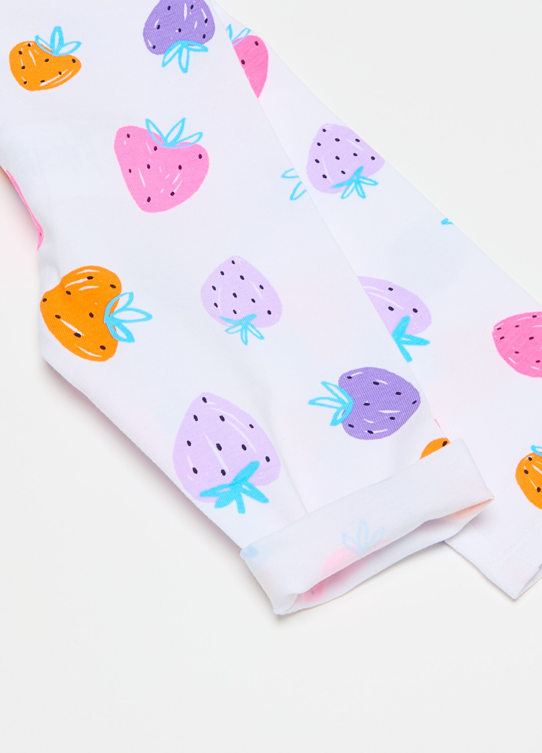 Three-quarter leggings with print