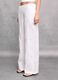 100% Linen Wide-Leg Trousers White_1