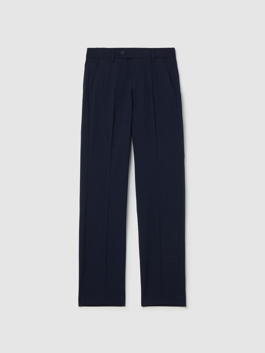 Chino trousers with darts_0