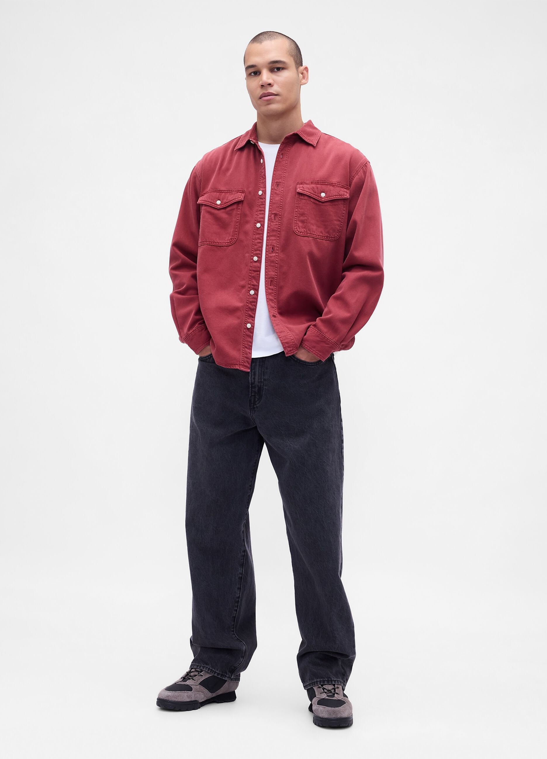 Camicia in cotone e Lyocell