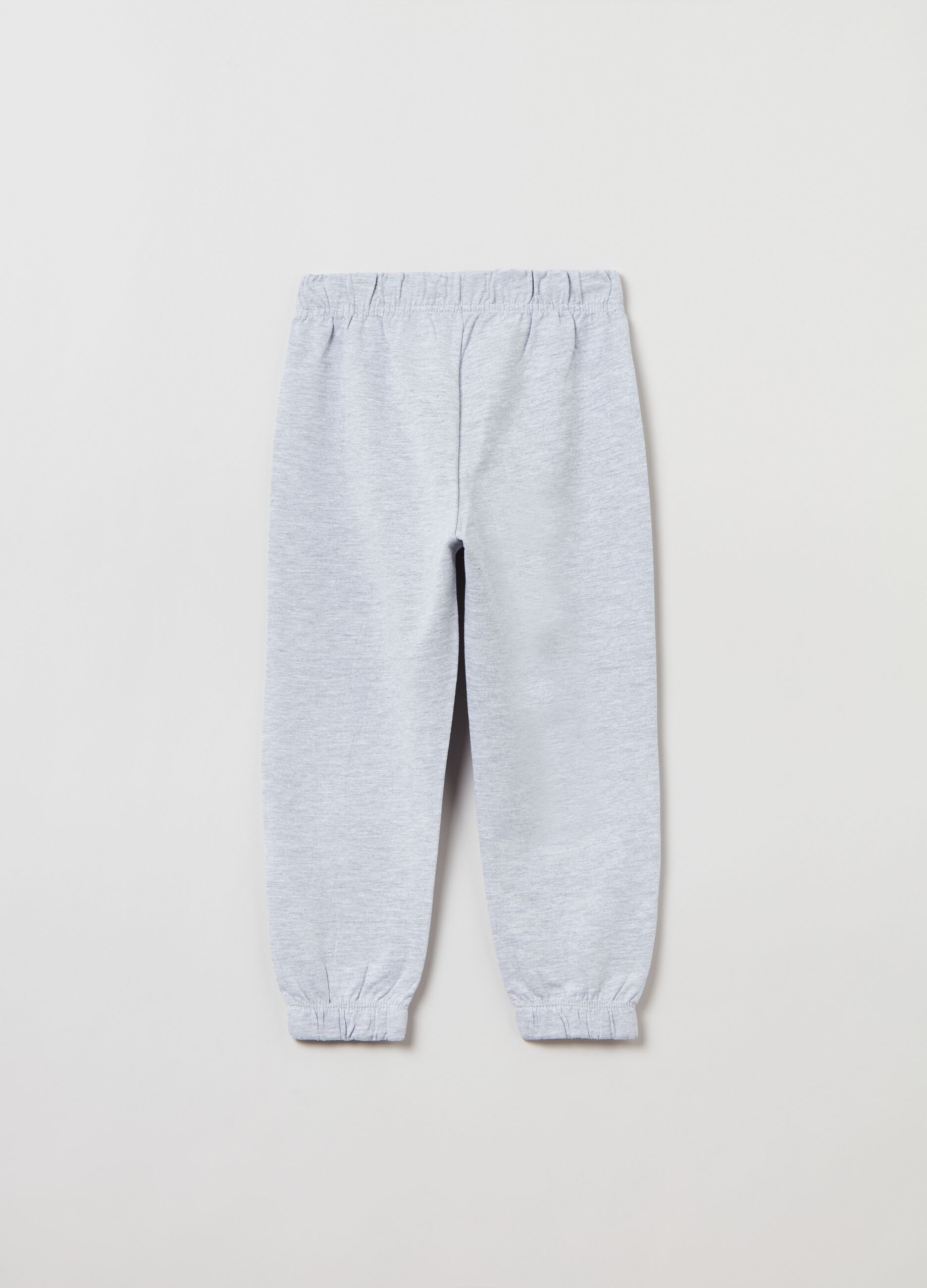 Joggers in felpa con profili elasticati_1