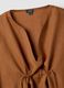 Brown pure linen kaftan_1