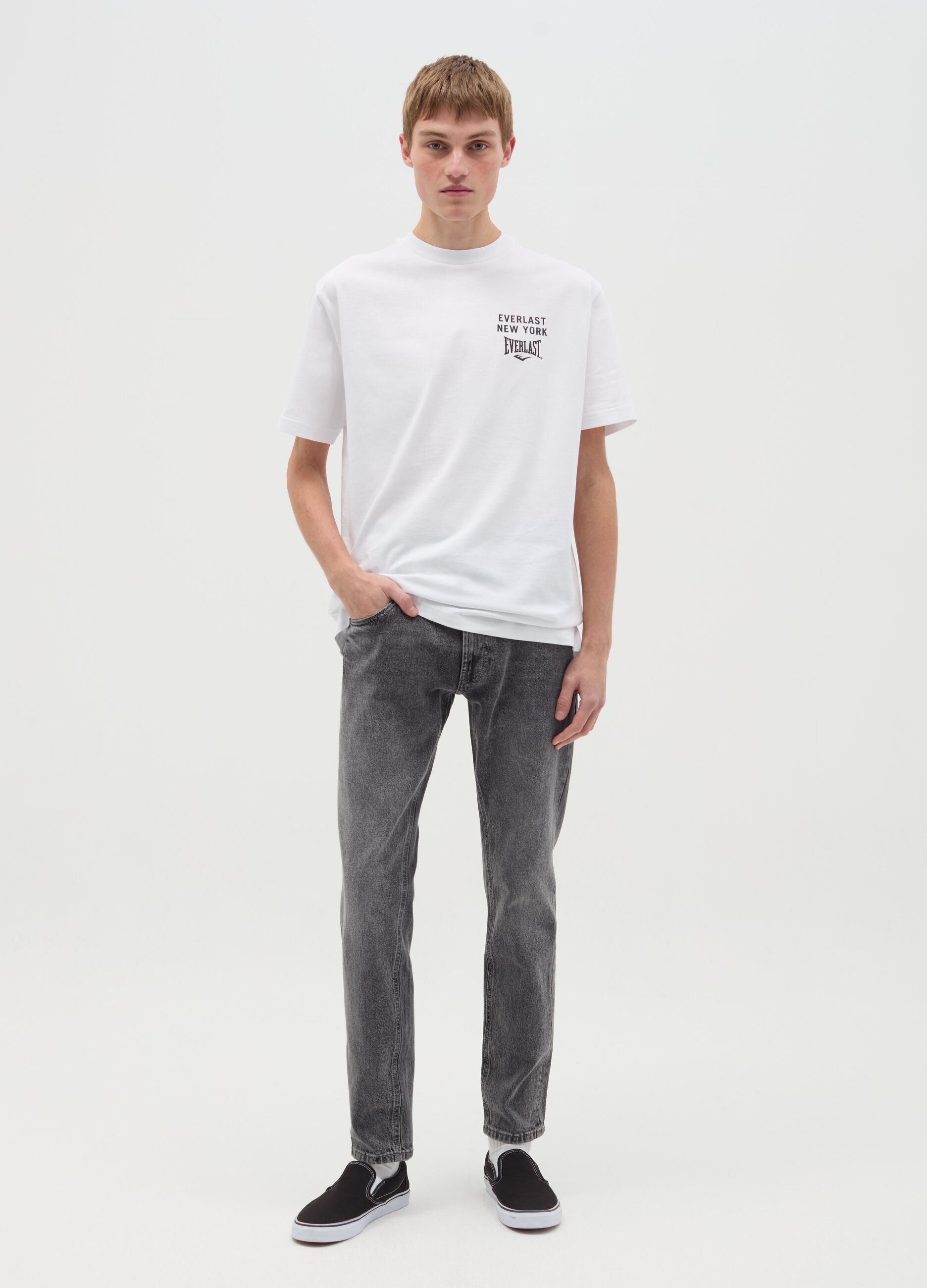 Cotton T-shirt with print