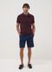 Bermuda chino blu in cotone elasticizzato_0