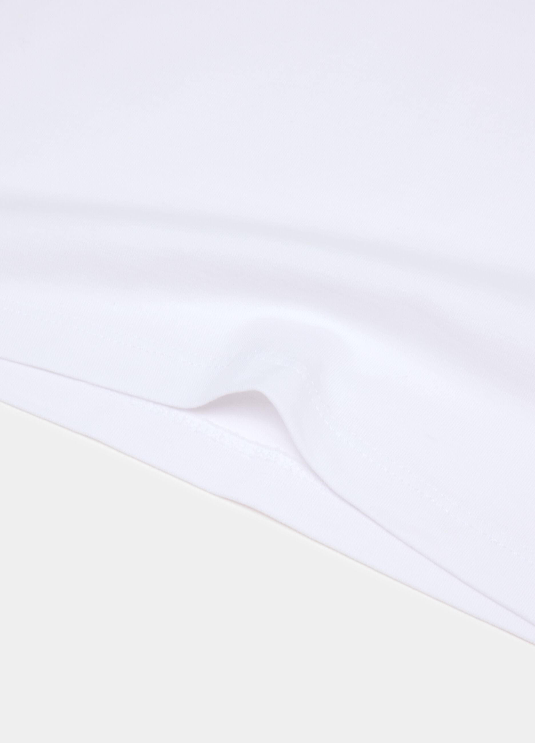 Bipack canottiere in cotone elasticizzato bianco da bambino regular fit