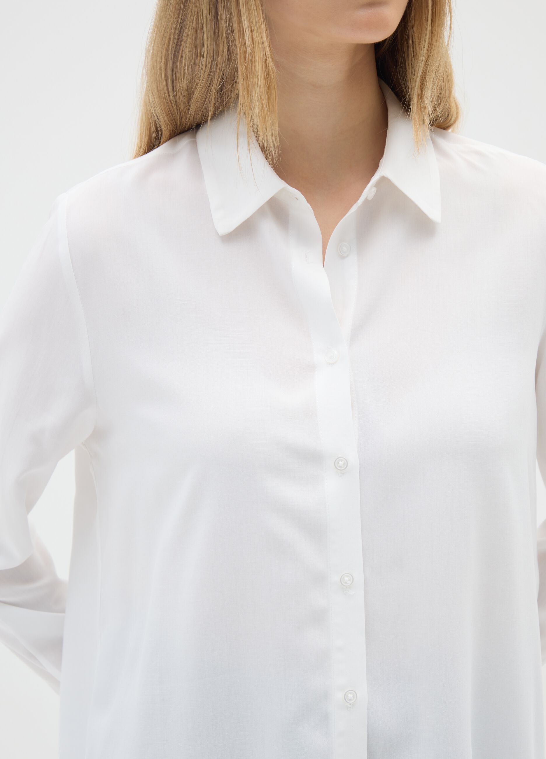 White viscose shirt