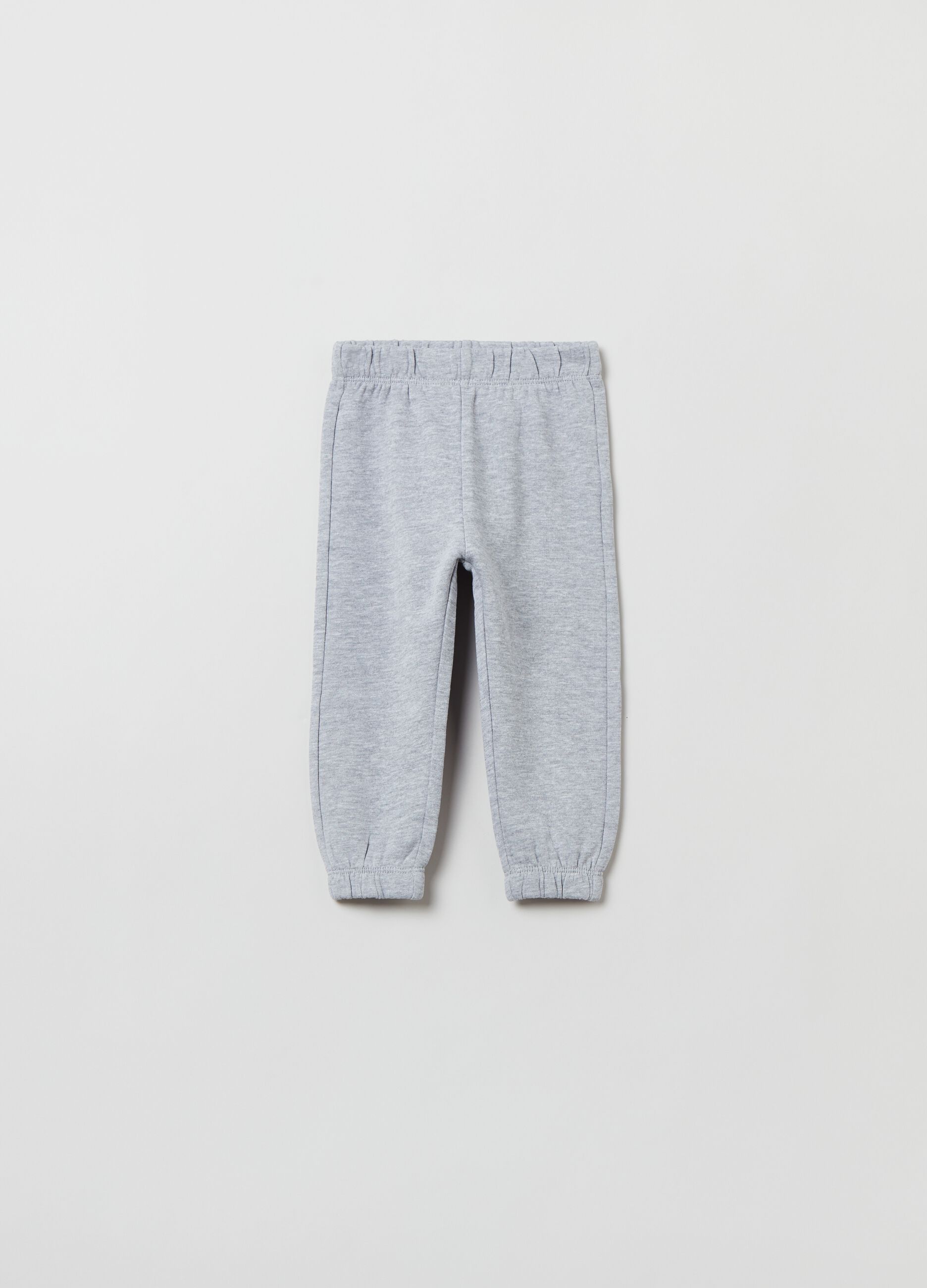 Joggers in felpa con profili elasticati_1